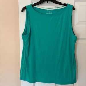Talbots Green Sleeveless Knit Tank Top